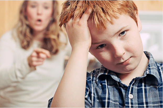The Power of Questions 7 boy being nagged by mom